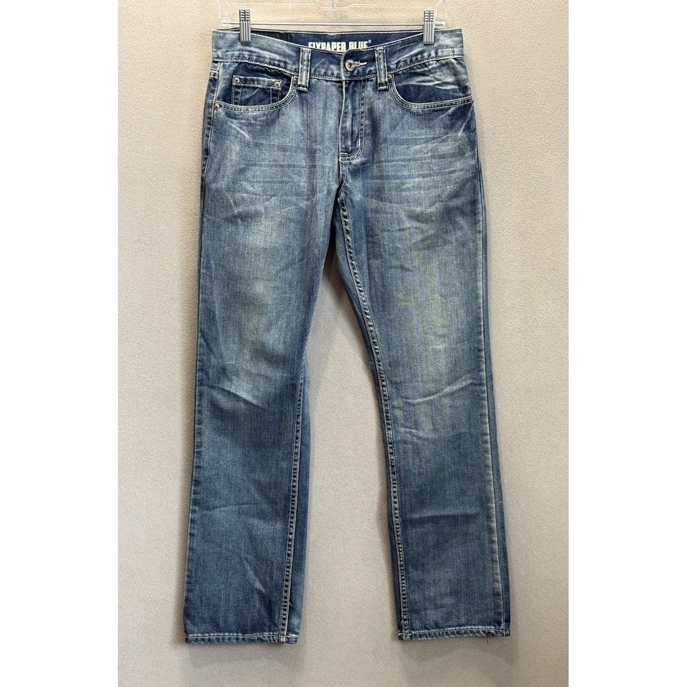 Flypaper Jeans Men's Size 29x32 Straight Fit Medium‎ Wash Blue Denim